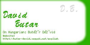 david butar business card